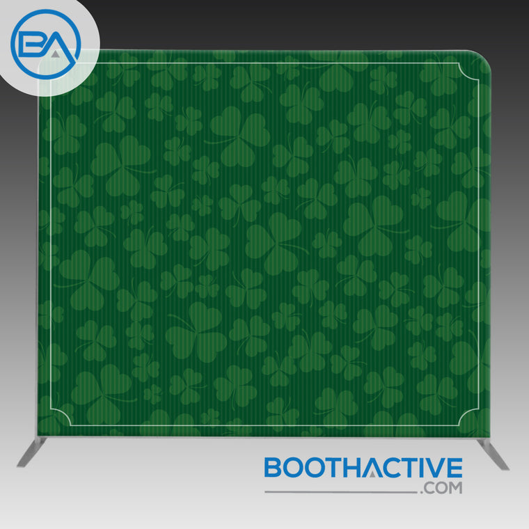 8' x 8' Backdrop - St. Patrick's Day - Vintage Clovers