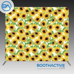 8' x 8' Backdrop - Flowers - Sunflowers - BoothActive