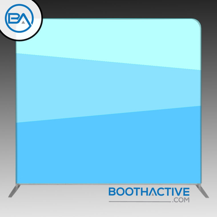 8' x 8' Backdrop - Tricolor - Blues