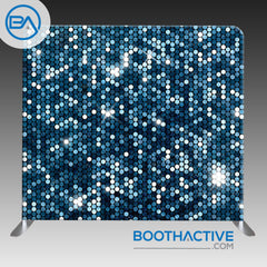 8' x 8' Backdrop - Blue Sequins