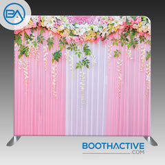 8' x 8' Backdrop - Drapes N' Flowers