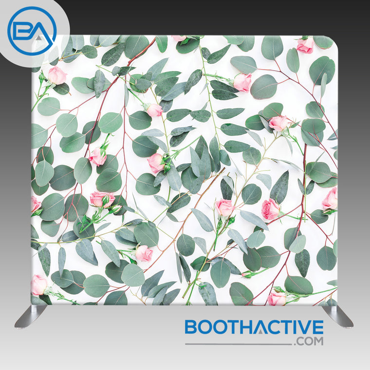 8' x 8' Backdrop - Eucalyptus Rose 2