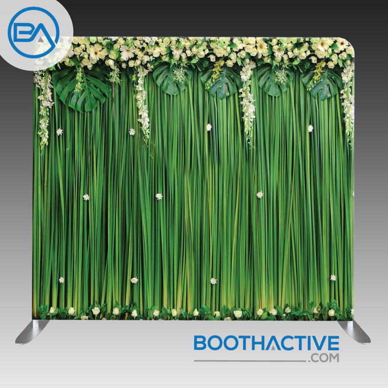 8' x 8' Backdrop - Tropical Wedding