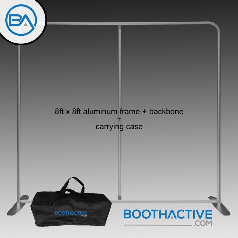 8' x 8' Backdrop Frame/stand + Support pole - Fat Base