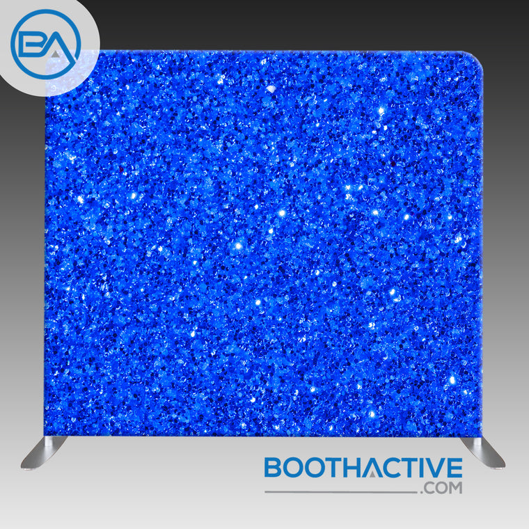 8' x 8' Backdrop - Blue Glitter