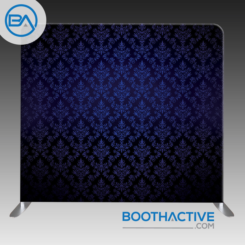 8' x 8' Backdrop - Damask - Midnight