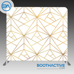 8' x 8' Backdrop - Geometric - Gold 6