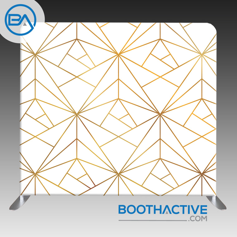 8' x 8' Backdrop - Geometric - Gold 6