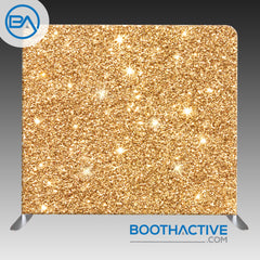 8' x 8' Backdrop - Gold Glitter