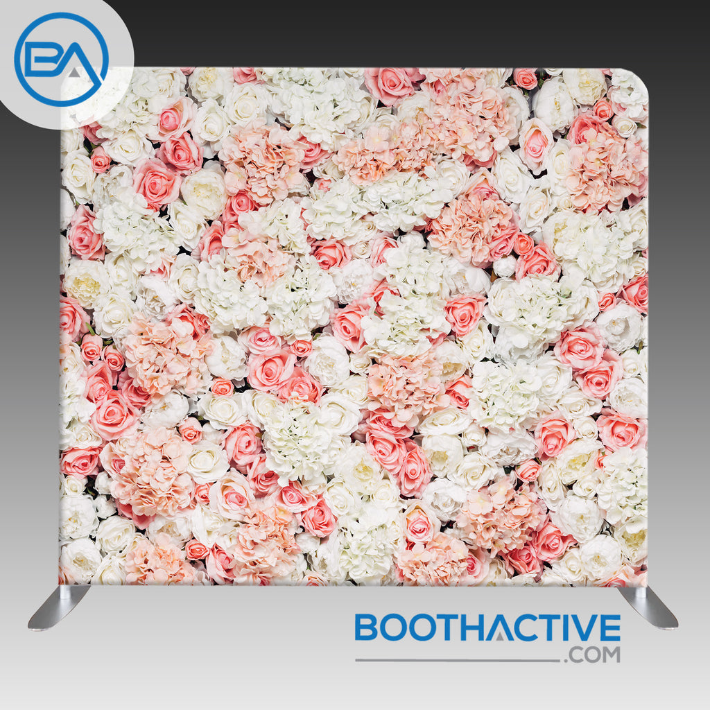 8' x 8' Backdrop - Pink Flower Wall