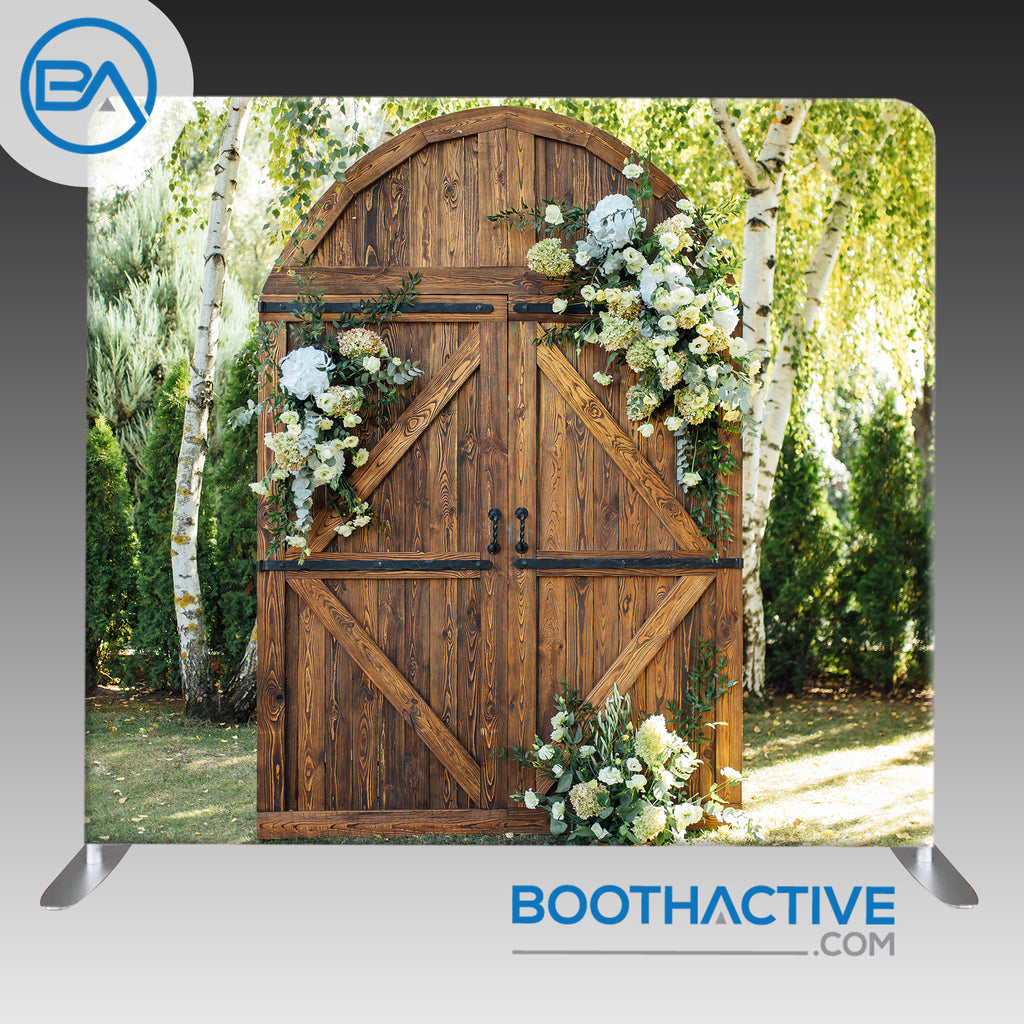 8' x 8' Backdrop - Rustic Door