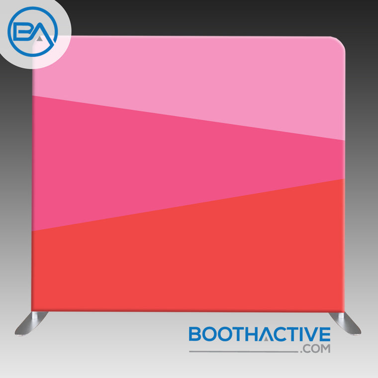 8' x 8' Backdrop - Tricolor - Pinks