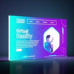 LED Display Stand with SEG Fabric