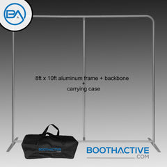 8' x 10' Backdrop Frame/stand + Support pole - Fat Base