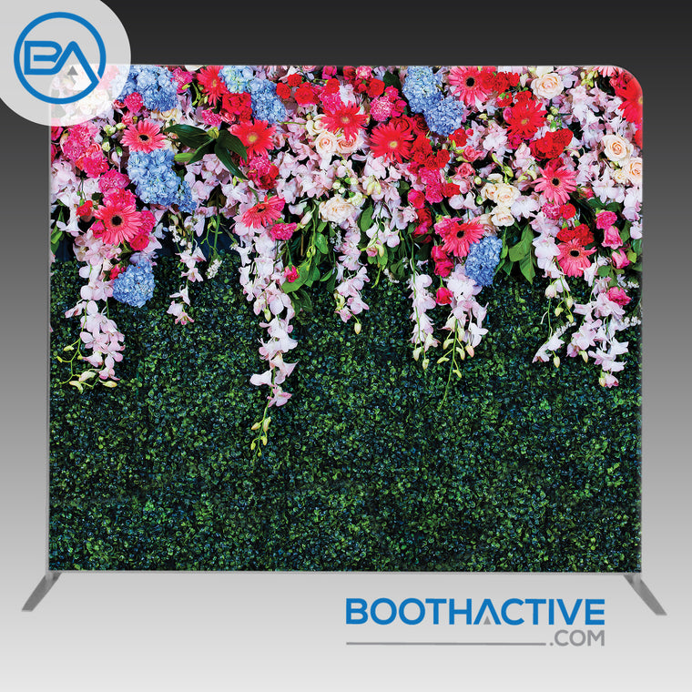 8' x 8' Backdrop - Flowers - Hedge