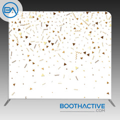 8' x 8' Backdrop - Gold Confetti