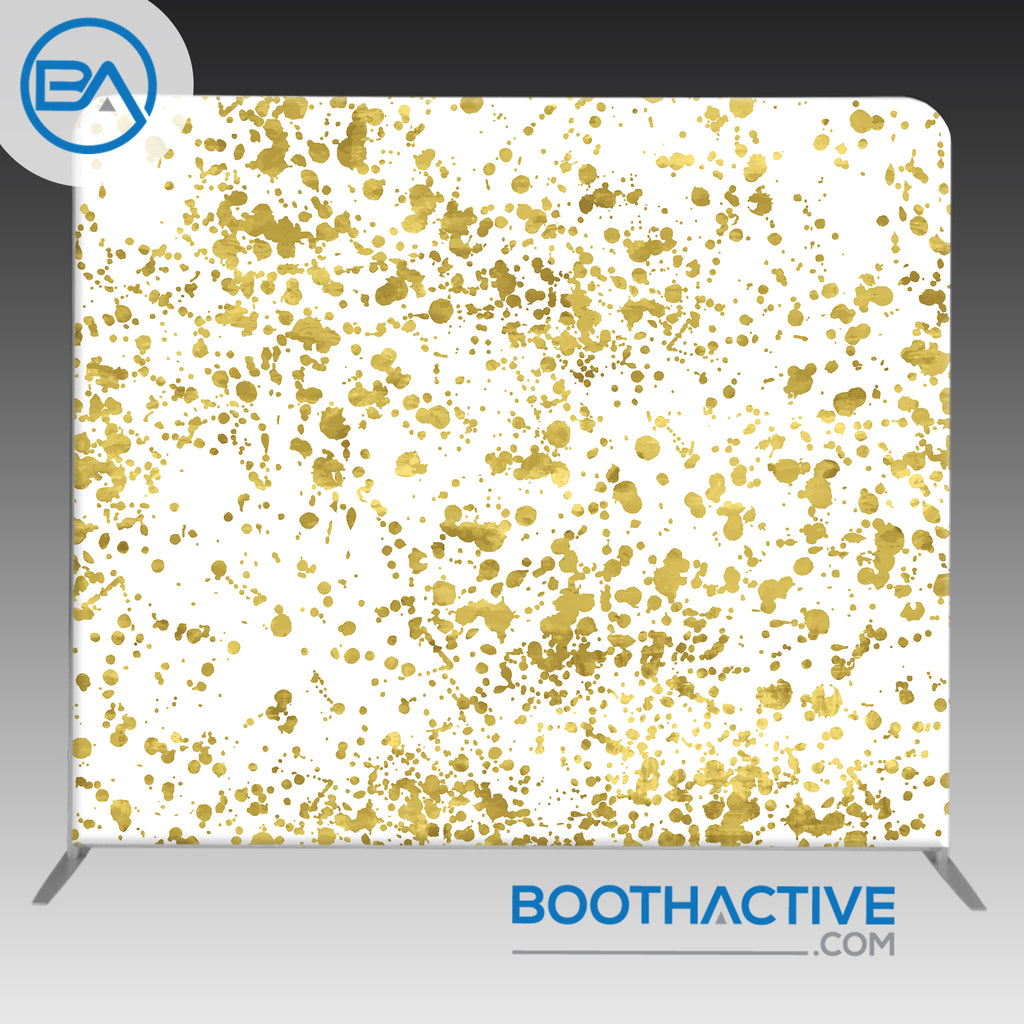 8' x 8' Backdrop - Gold Splatter