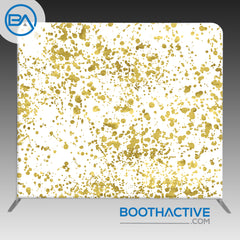 8' x 8' Backdrop - Gold Splatter