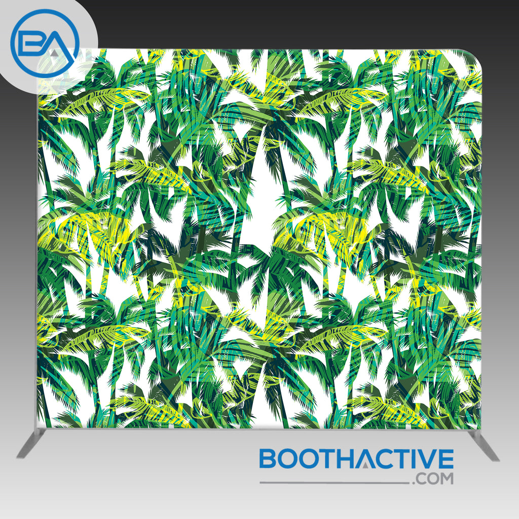 8' x 8' Backdrop - Summer - Palm Leaves