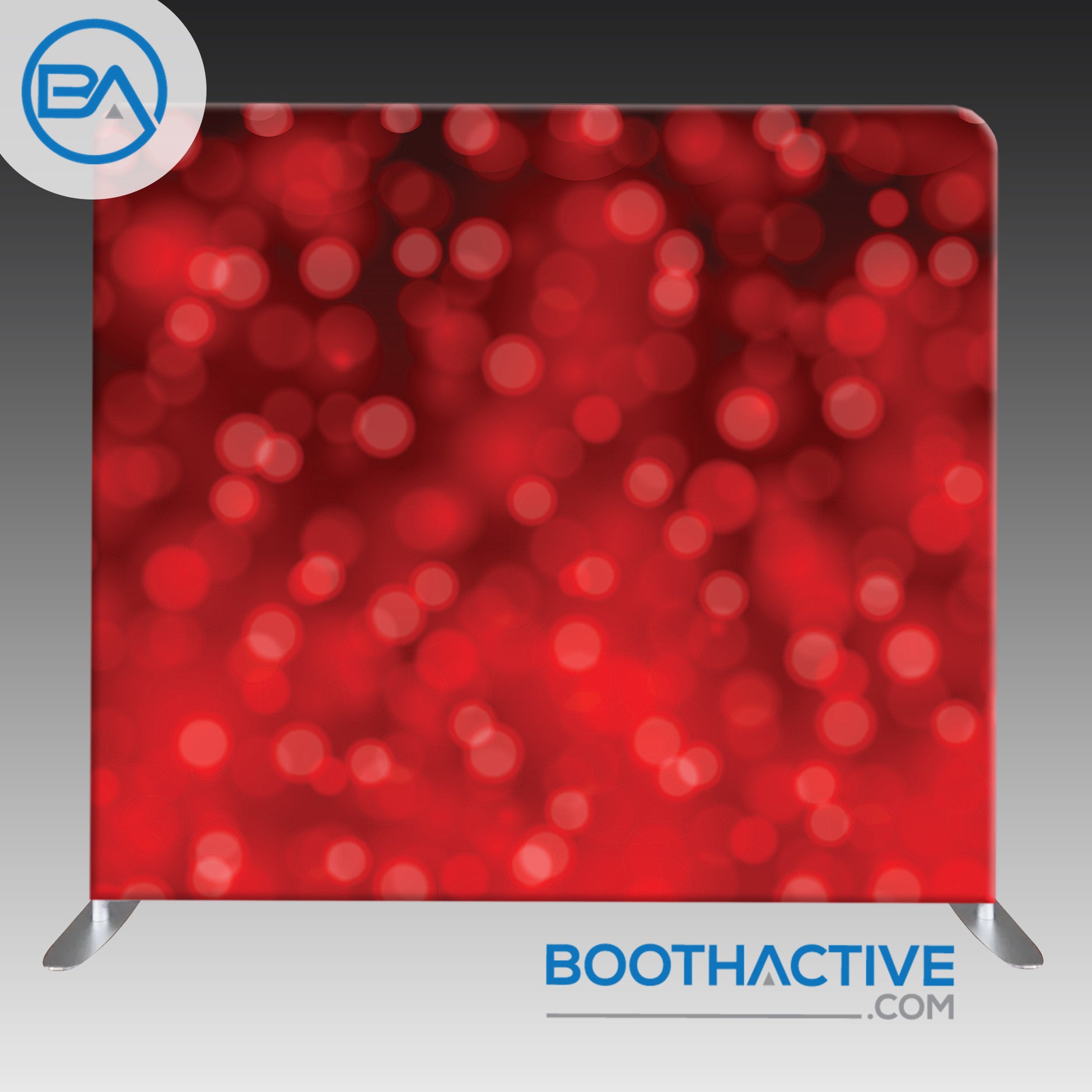 8 X 8 Backdrop Bokeh Red Boothactive 0134