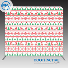 8' x 8' Backdrop - Holiday - Christmas Sweater - BoothActive