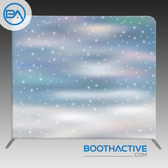 8' x 8' Backdrop - Holiday - Snow 3 - BoothActive