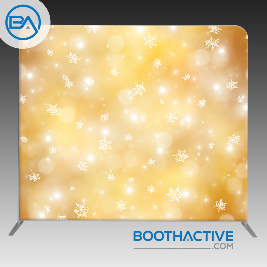 8' x 8' Backdrop - Holiday - Snow 4 - BoothActive