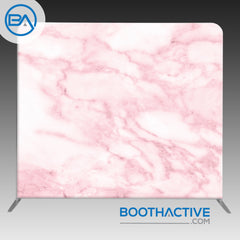 8' x 8' Backdrop - Marble - Pink - BoothActive