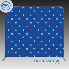 8' x 8' Backdrop - Patriotic - BoothActive