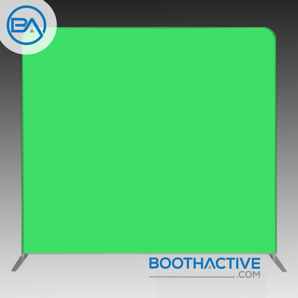 8' x 8' Backdrop - Solid - Chroma Key Green - BoothActive