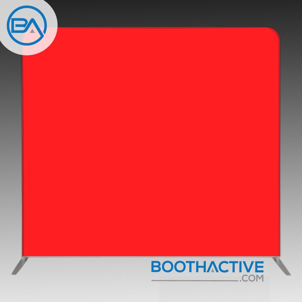 8' x 8' Backdrop - Solid - Red - BoothActive