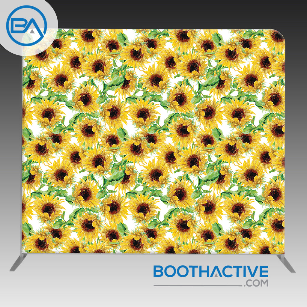 8' x 8' Backdrop - Flowers - Sunflowers - BoothActive