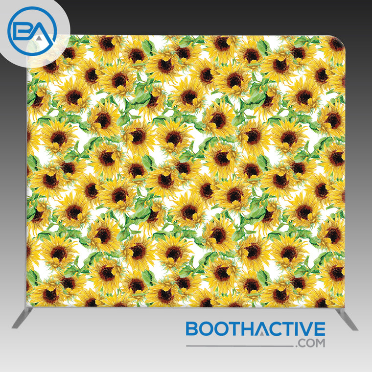 8' x 8' Backdrop - Flowers - Sunflowers