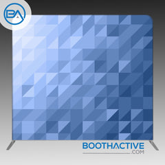 8' x 8' Backdrop - Triangles - Blue - BoothActive