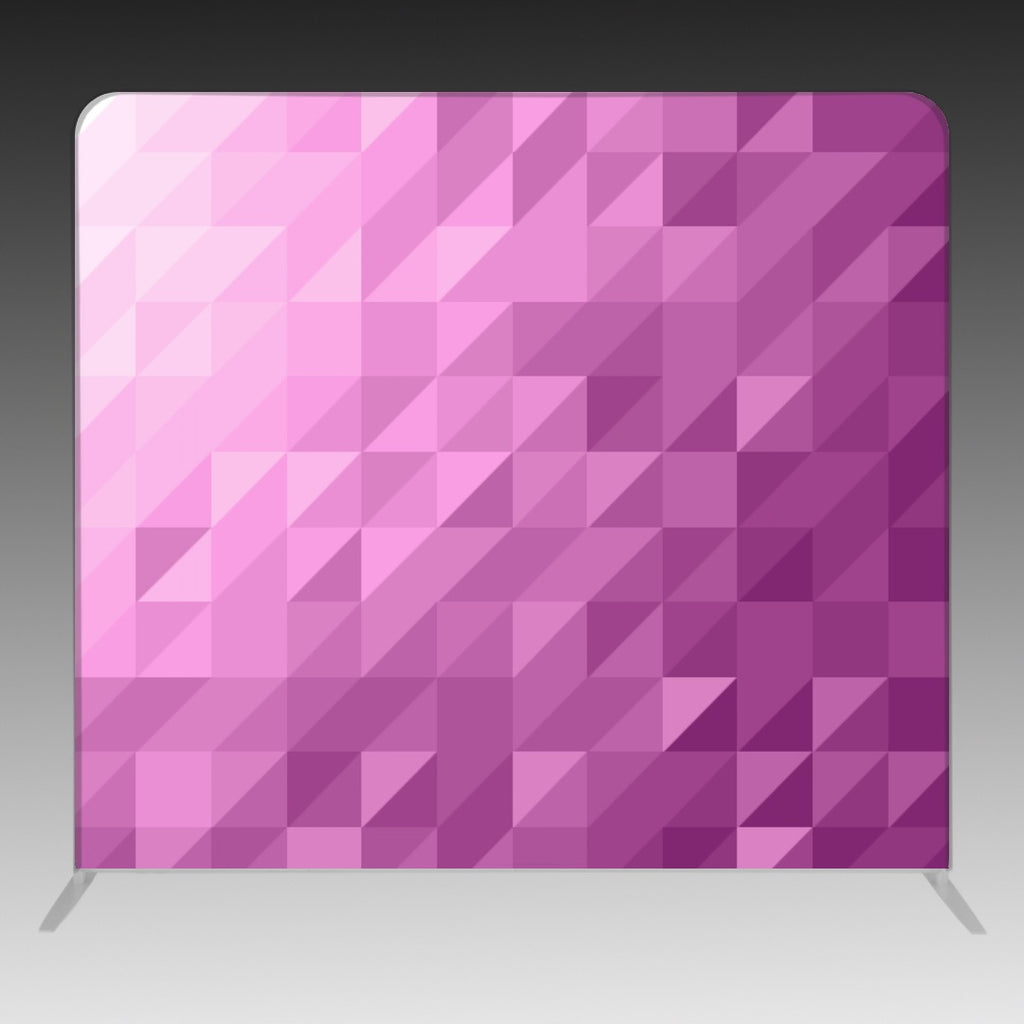 8' x 8' Backdrop - Triangles - Purple - BoothActive