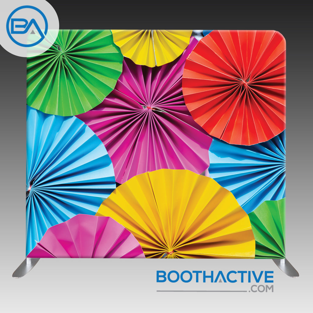 8' x 8' Backdrop - Colorful Umbrellas