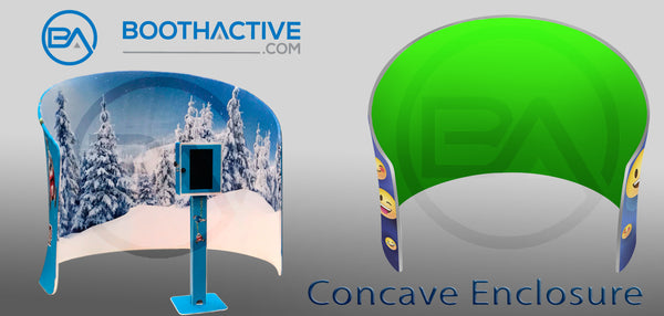 Fabric Booth Enclosure - The Concave – BoothActive