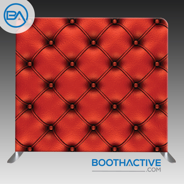 8' x 8' Backdrop - Vivid Red Leather